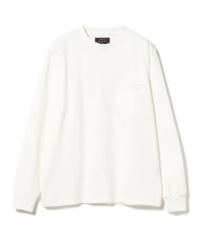 Beams Plus Pocket Tee, White sold by Blackstock & Weber