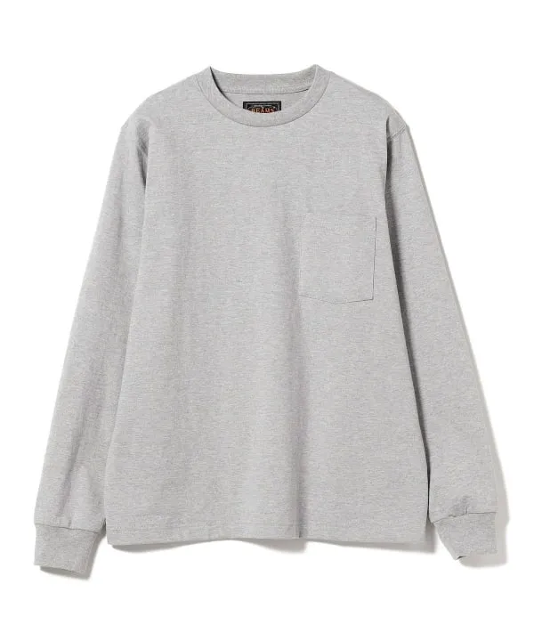 Beams Plus Pocket Tee, Heather Grey sold by Blackstock & Weber