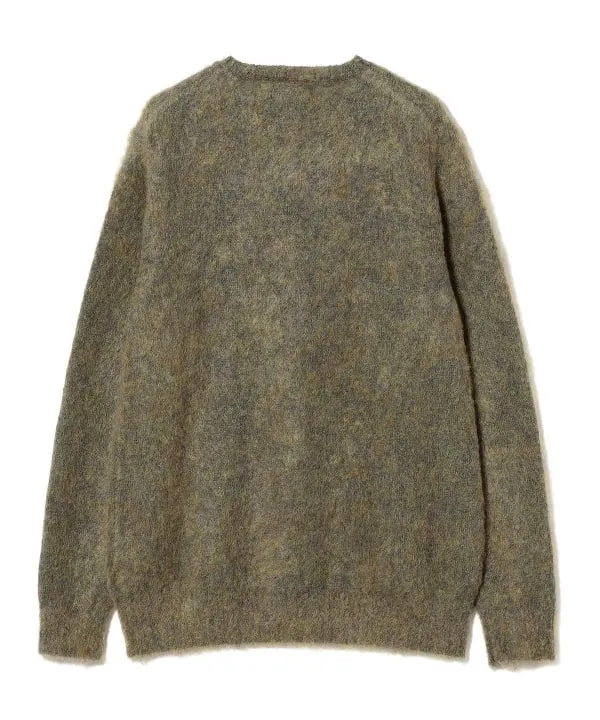 Beams Plus Stretch Mohair Crewneck, Green sold by Blackstock & Weber product image thumbnail 2