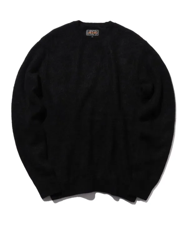 Beams Plus Garter Stitch 7G Sweater, Black sold by Blackstock & Weber