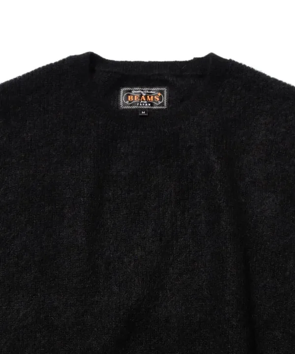 Beams Plus Garter Stitch 7G Sweater, Black sold by Blackstock & Weber product image thumbnail 2