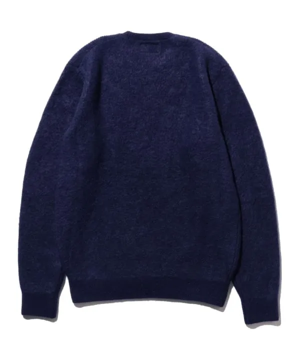 Beams Plus Garter Stitch 7G Sweater, Navy sold by Blackstock & Weber product image thumbnail 3