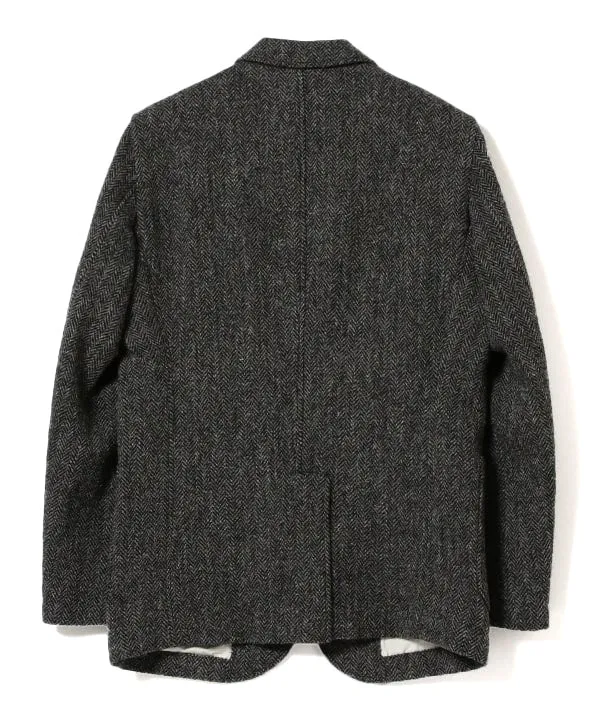 Beams Plus 3B Harris Tweed Jacket, Grey Herringbone sold by Blackstock & Weber product image thumbnail 2