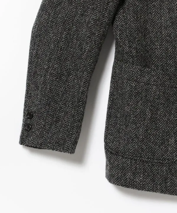 Beams Plus 3B Harris Tweed Jacket, Grey Herringbone sold by Blackstock & Weber product image thumbnail 5