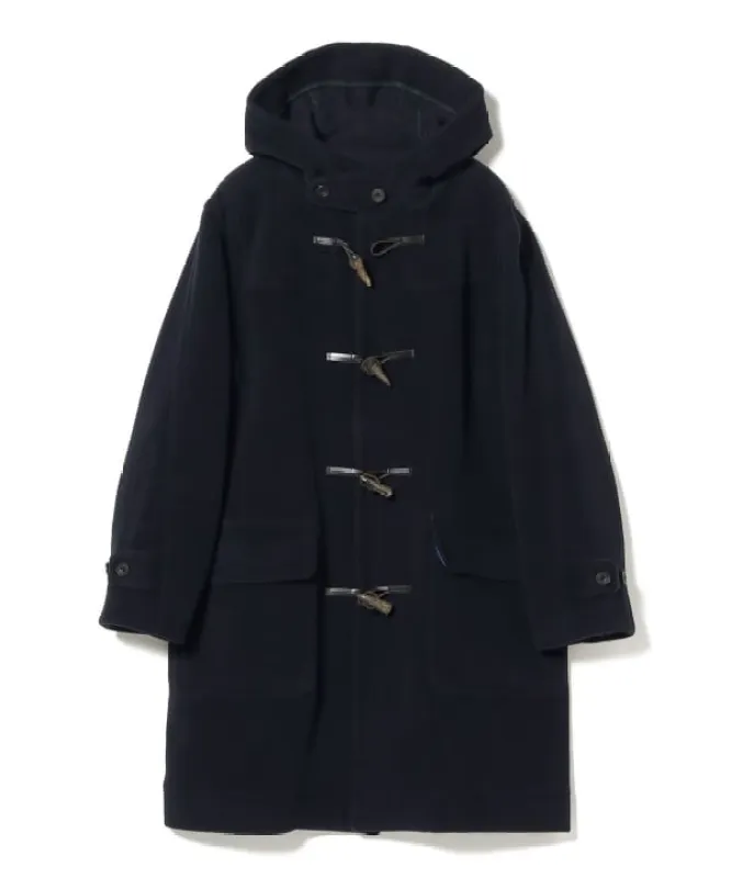 Beams Plus Herringbone Duffle Coat, Navy sold by Blackstock & Weber