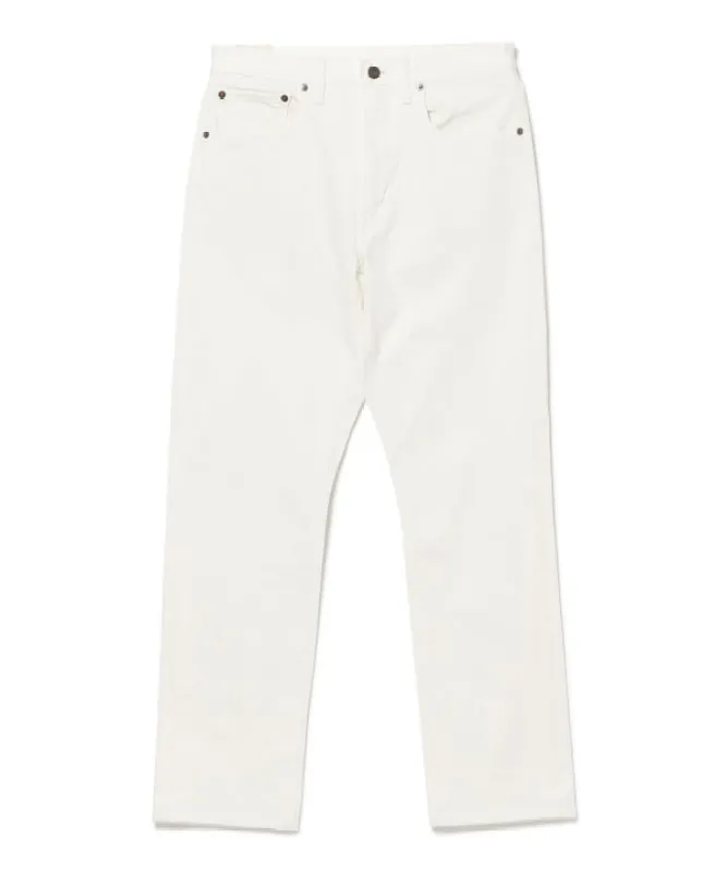 Beams Plus 5 Pocket Denim, White sold by Blackstock & Weber