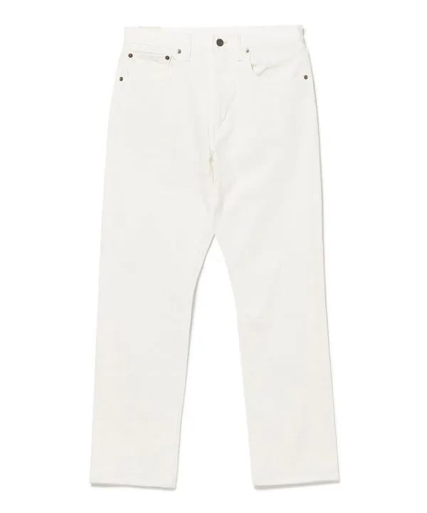 Beams Plus 5 Pocket Denim, White sold by Blackstock & Weber