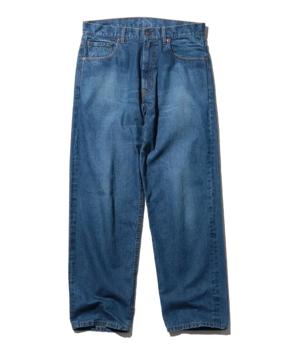 Beams Plus 5 Pocket Wide Denim, Used Wash sold by Blackstock & Weber