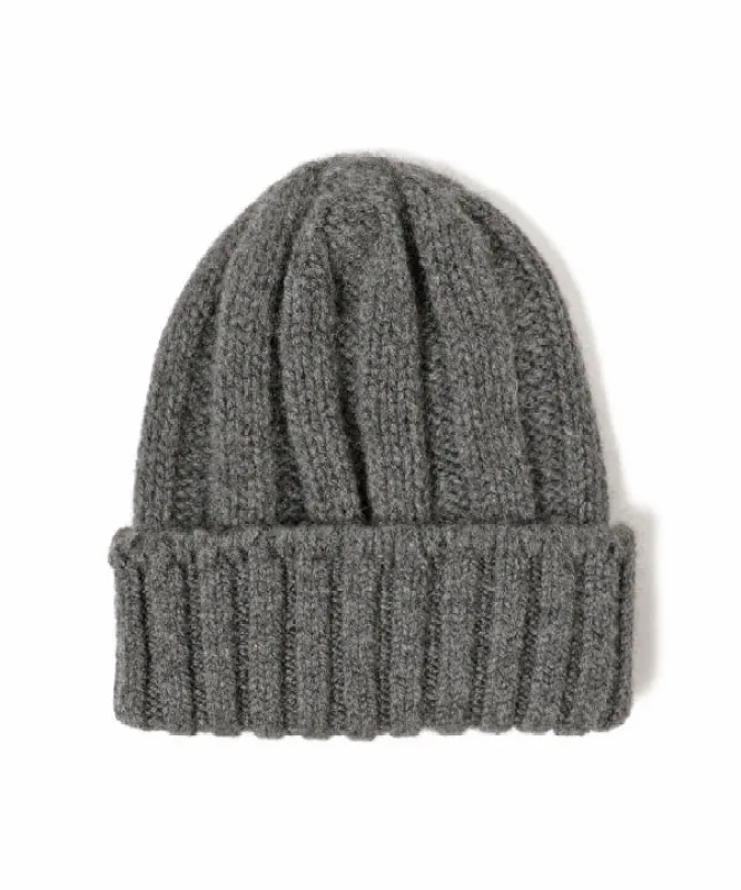 Beams Plus Cashmere Rib Watch Cap, Charcoal sold by Blackstock & Weber
