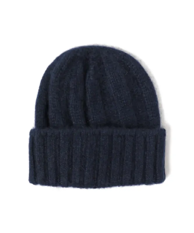 Beams Plus Cashmere Rib Watch Cap, Navy sold by Blackstock & Weber