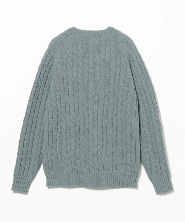 Beams Plus Cable Knit Sweater, Sax sold by Blackstock & Weber product image thumbnail 2