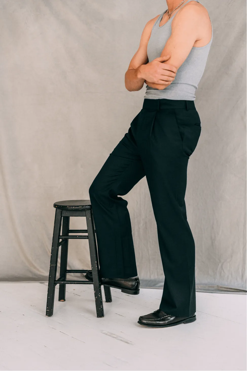 Lightweight Pleated Trousers sold by Minted New York product image thumbnail 2