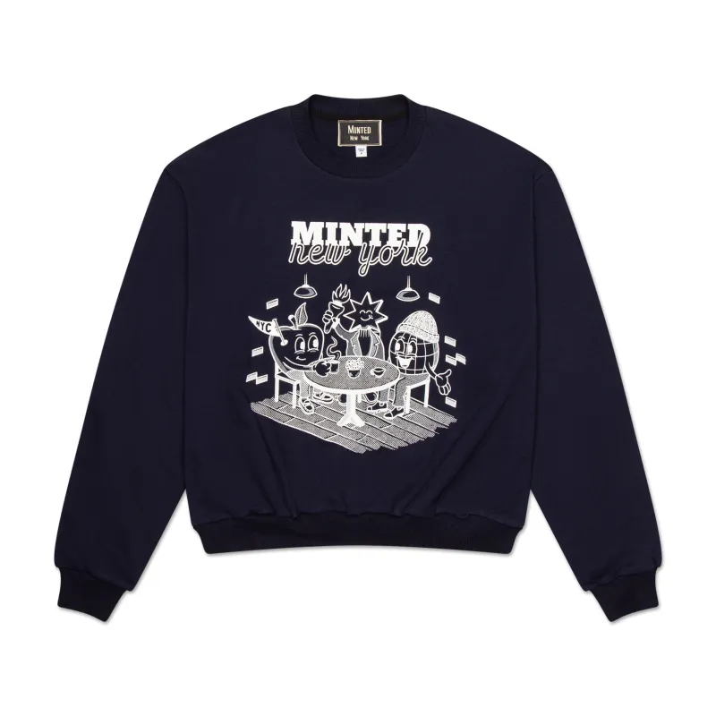 Cafe Crewneck sold by Minted New York