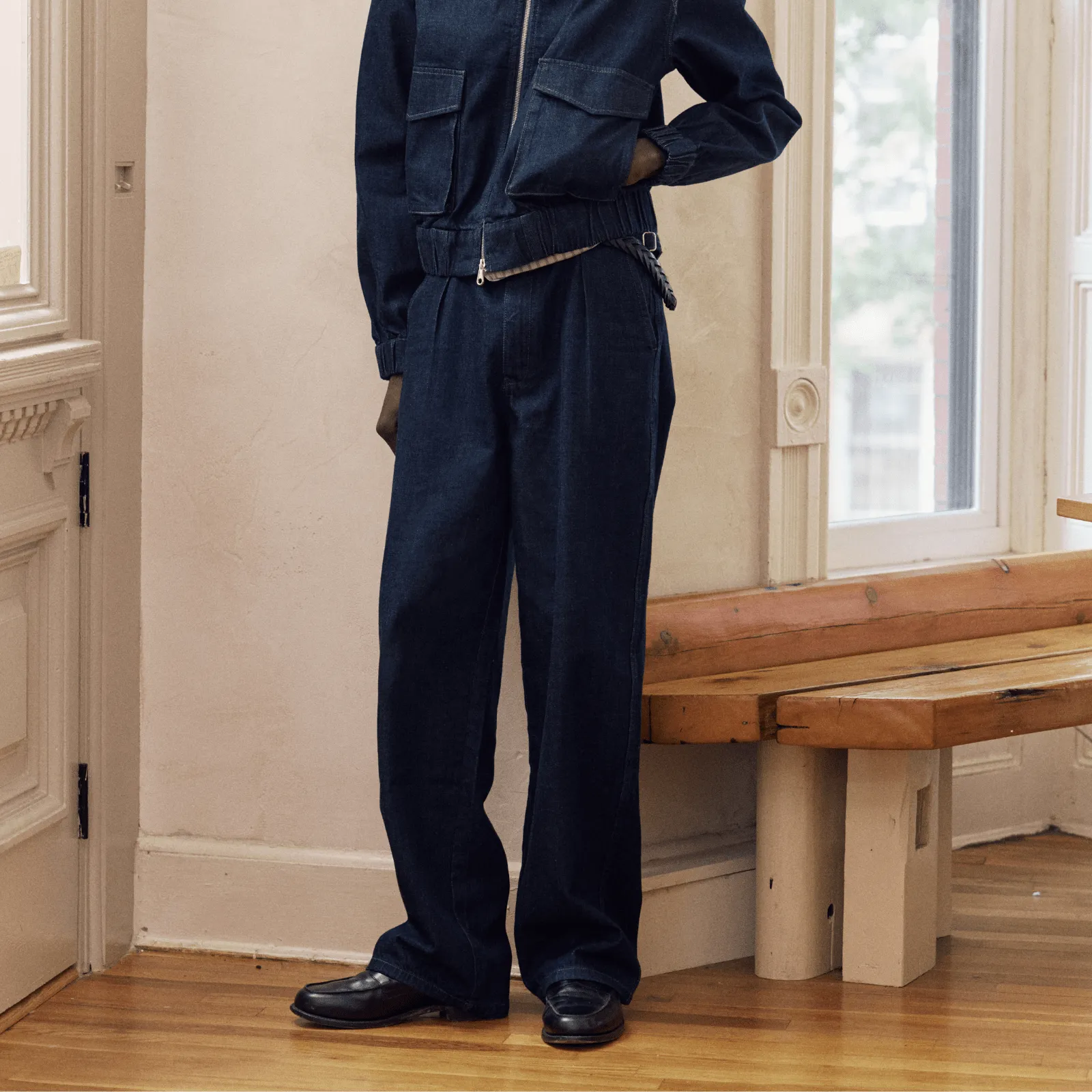 Framework Pleated Denim Jean sold by Minted New York product image thumbnail 2