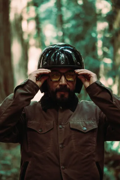 Tobacco Trucker Waxed Canvas Motorcycle Jacket - Coffee Brown sold by Tobacco Motorwear