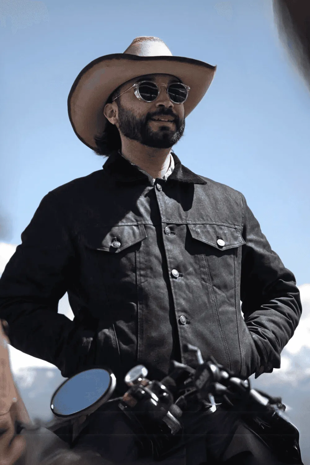 Tobacco Trucker Waxed Canvas Motorcycle Jacket - Coffee Brown sold by Tobacco Motorwear product image thumbnail 4