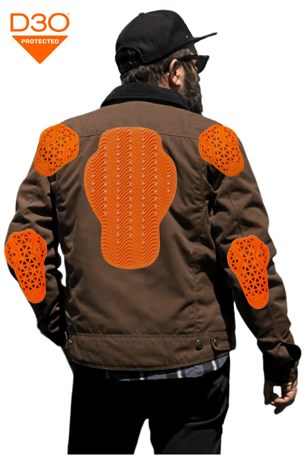 Tobacco Trucker Waxed Canvas Motorcycle Jacket - Coffee Brown sold by Tobacco Motorwear product image thumbnail 5