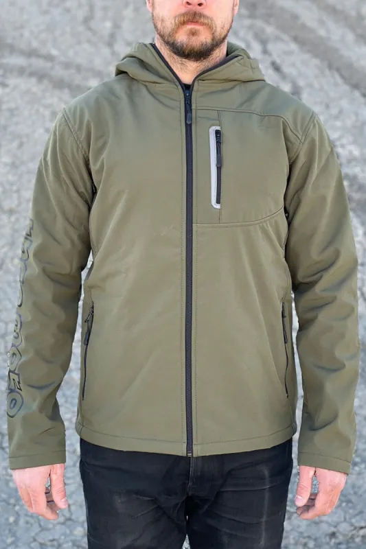 Men's Defiant Hoodie - Olive sold by Tobacco Motorwear