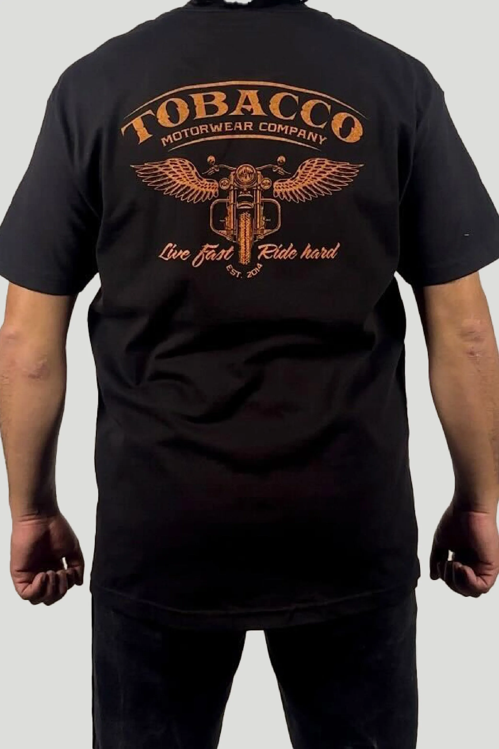Live Fast, Ride Hard T-Shirt sold by Tobacco Motorwear