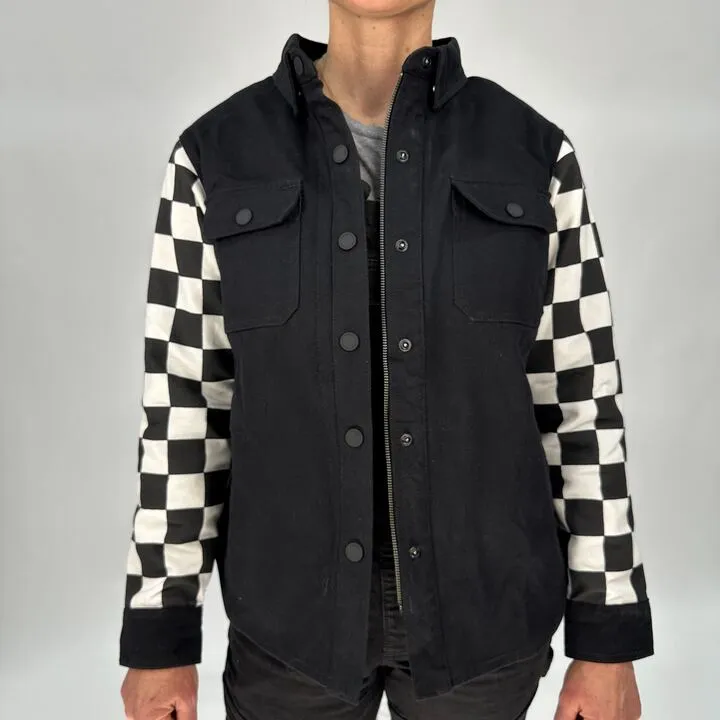 Checkmate Racer Riding Shirt - Carbon sold by Tobacco Motorwear