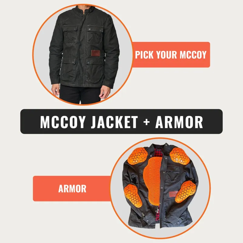 Buy McCoy Jacket + get FREE D3O Armor Full Set sold by Tobacco Motorwear