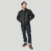 Tobacco Trucker Waxed Canvas Motorcycle Jacket - Asphalt Black sold by Tobacco Motorwear