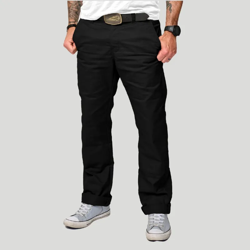 Tobacco Chinos Riding Pants - Black sold by Tobacco Motorwear