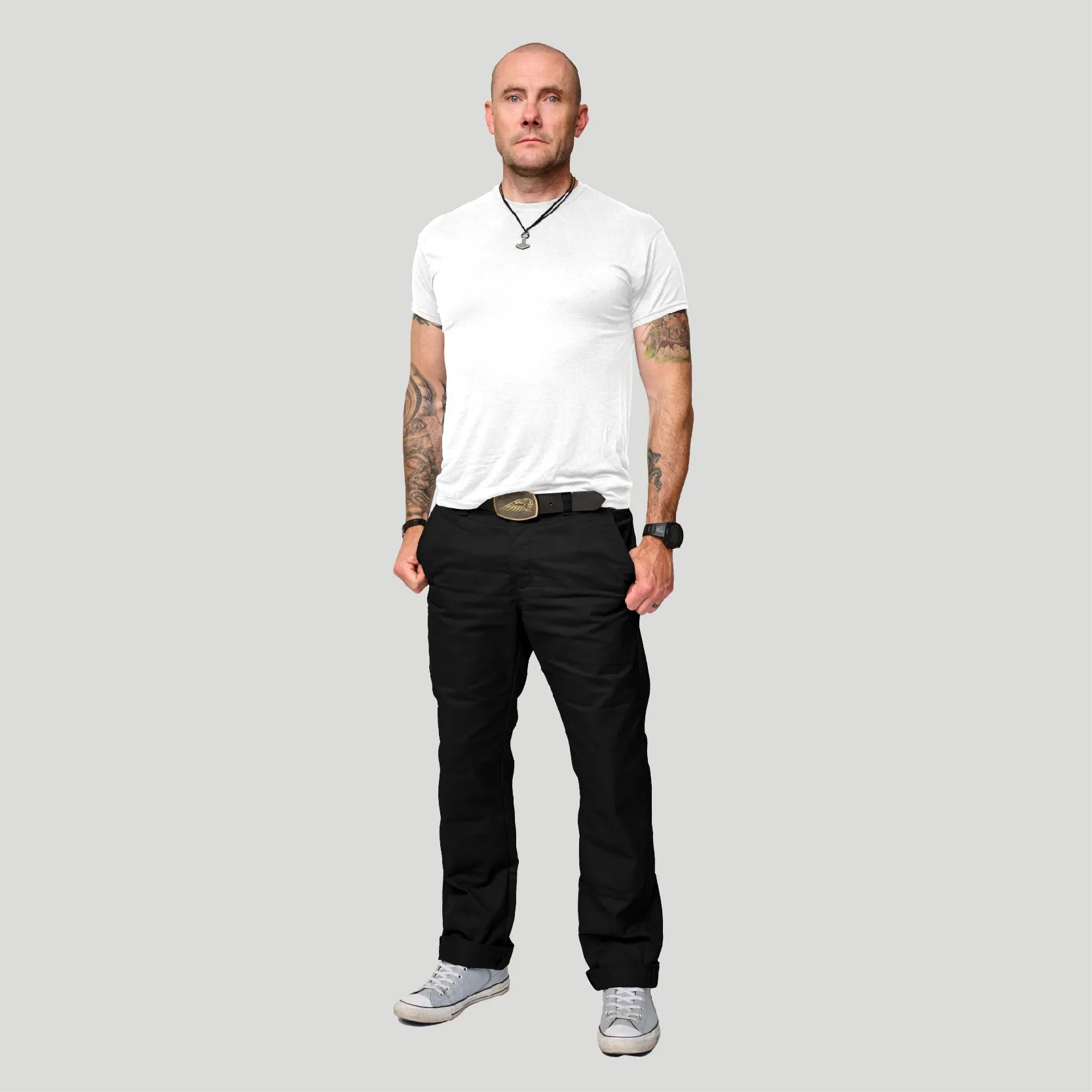 Tobacco Chinos Riding Pants - Black sold by Tobacco Motorwear product image thumbnail 2