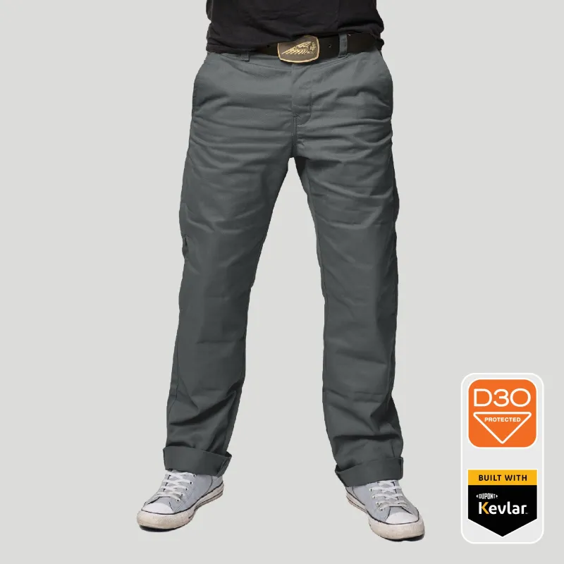 Tobacco Chinos Riding Pants - Gray sold by Tobacco Motorwear