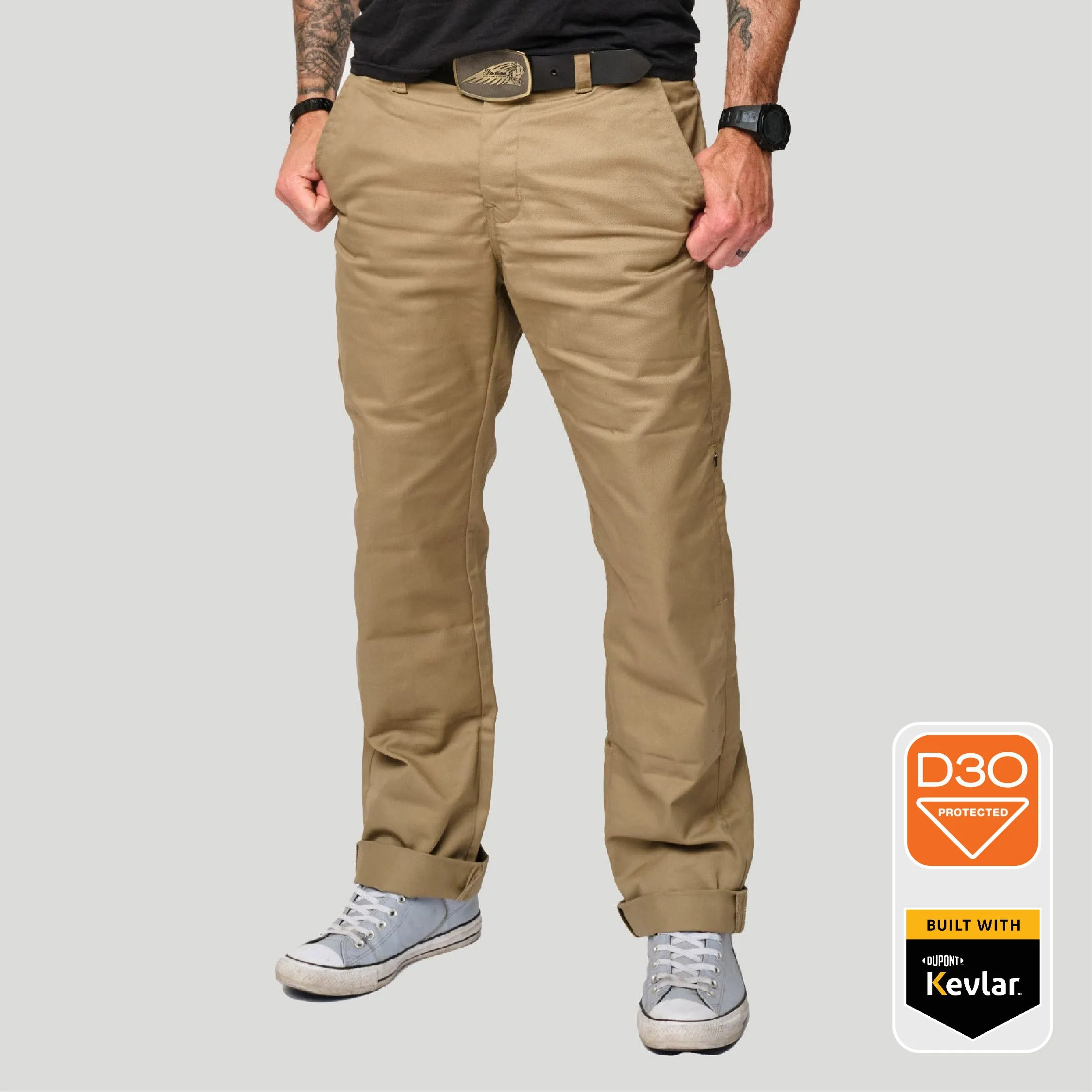 Tobacco Chinos Riding Pants - Tan sold by Tobacco Motorwear