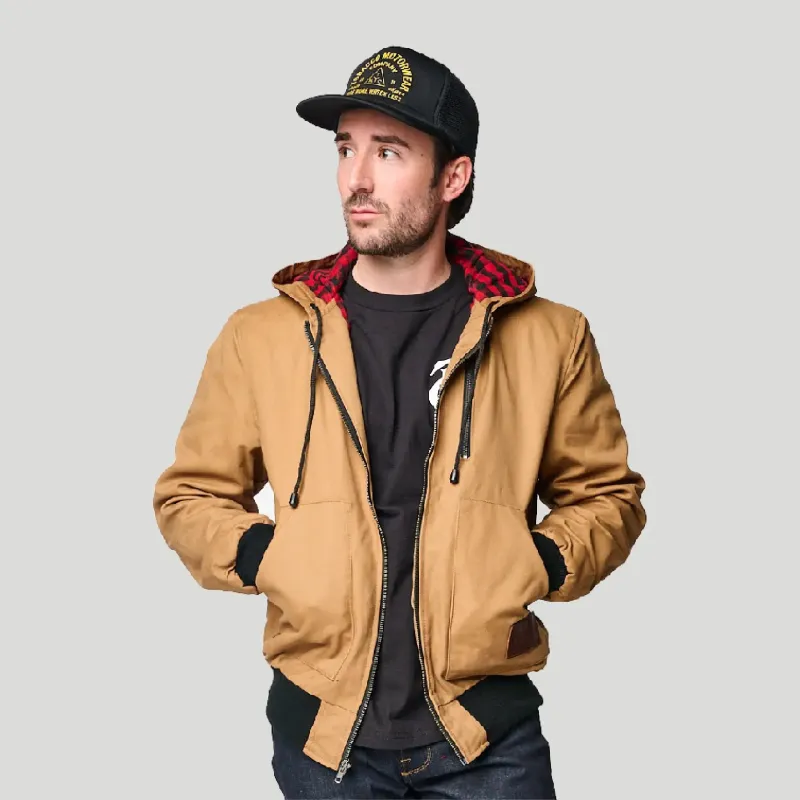 Men's Badlands Hoodie - Tan sold by Tobacco Motorwear