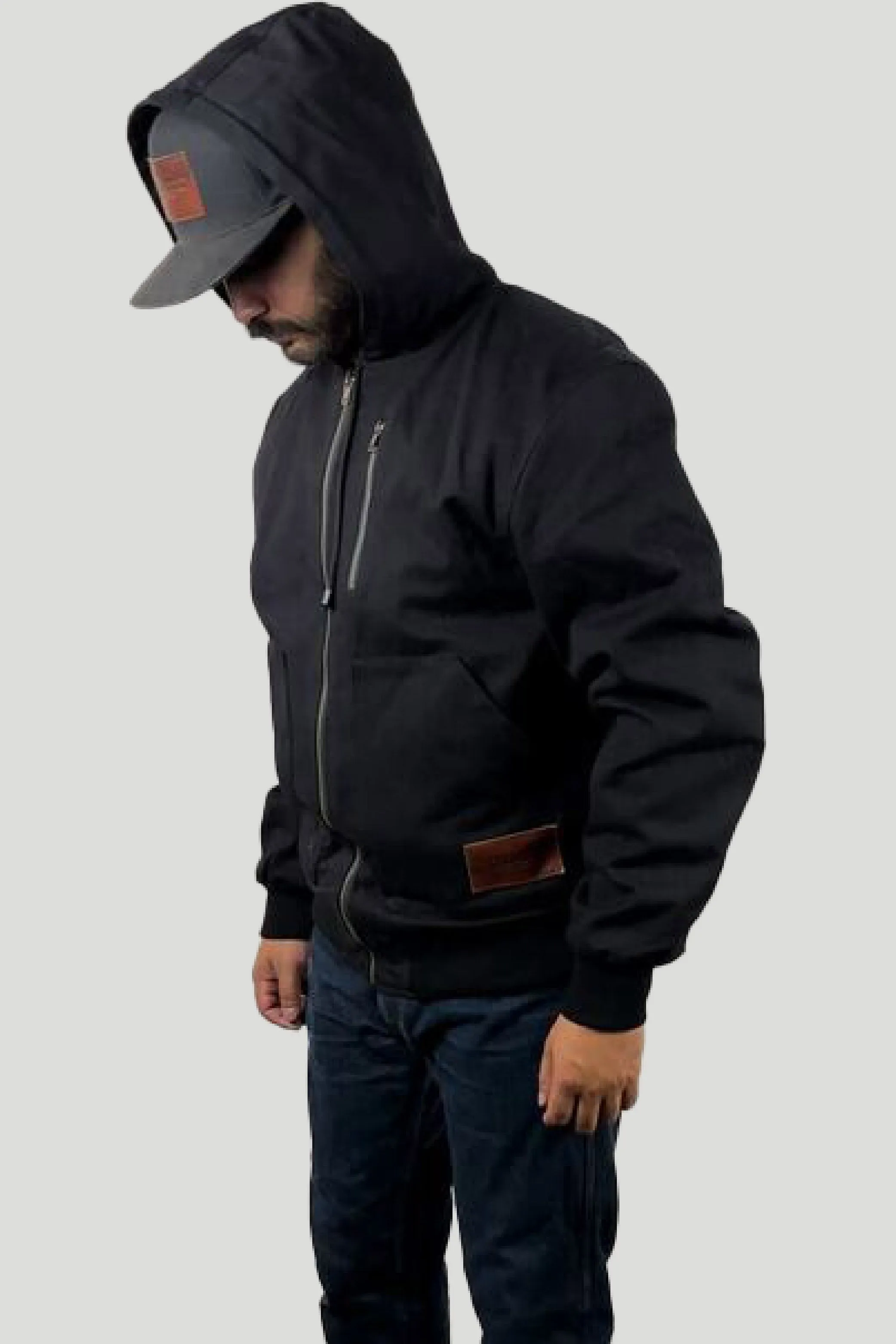 Men's Badlands Hoodie - Black sold by Tobacco Motorwear product image thumbnail 3