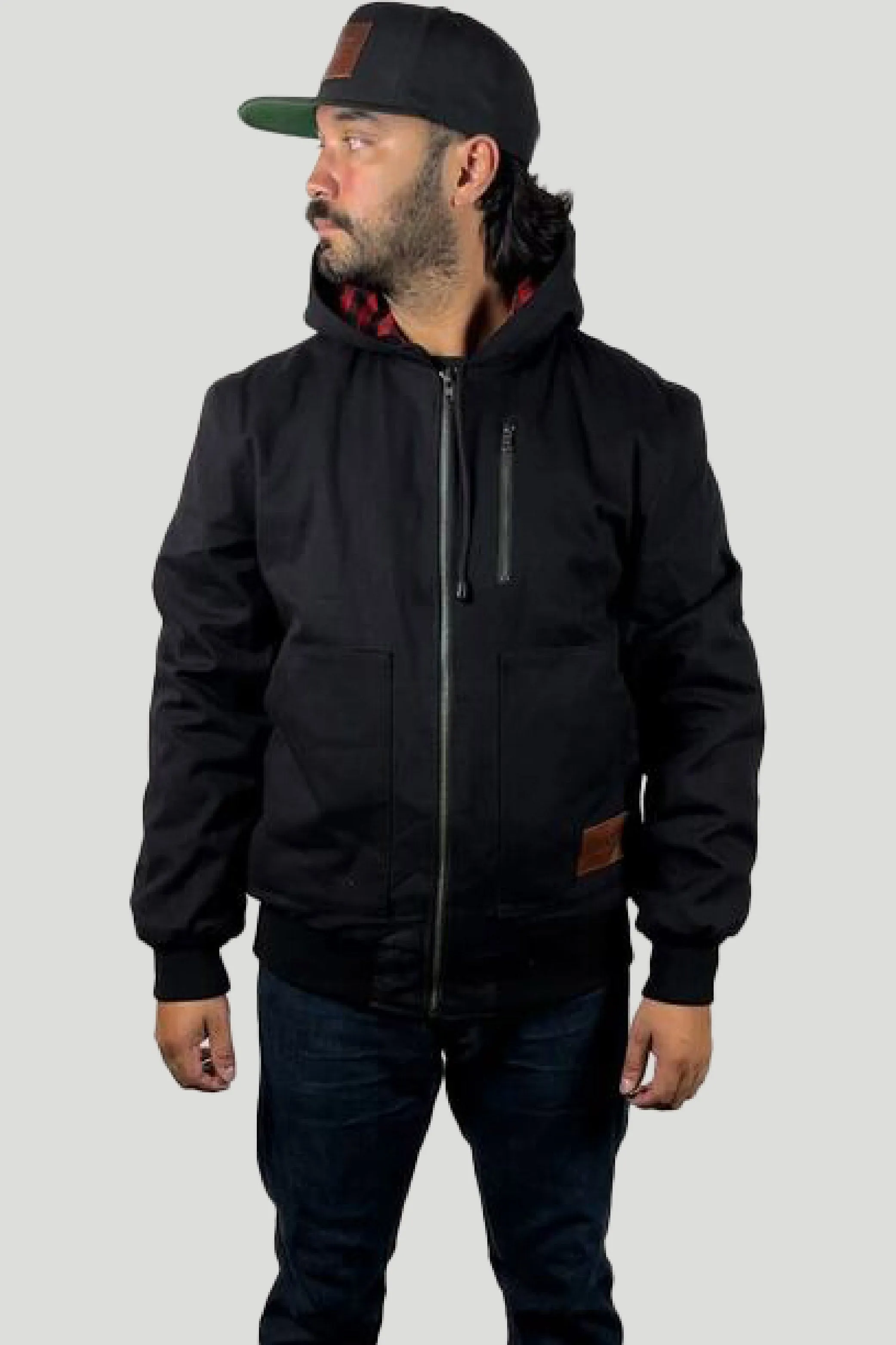 Men's Badlands Hoodie - Black sold by Tobacco Motorwear