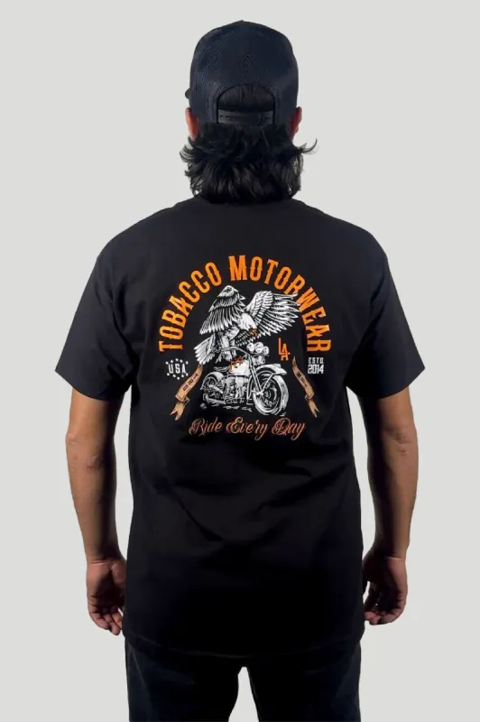 Ride Every Day T-Shirt sold by Tobacco Motorwear