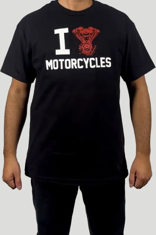 I Love Motorcycles T-Shirt sold by Tobacco Motorwear