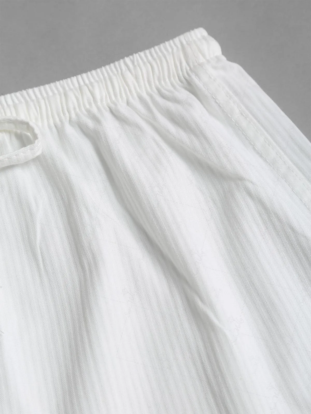 White Solid Color Buttons Decor Low Rise Drawstring Hot Shorts sold by Seamolly product image thumbnail 4