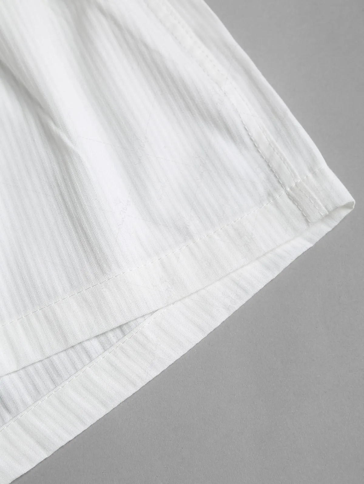 White Solid Color Buttons Decor Low Rise Drawstring Hot Shorts sold by Seamolly product image thumbnail 5