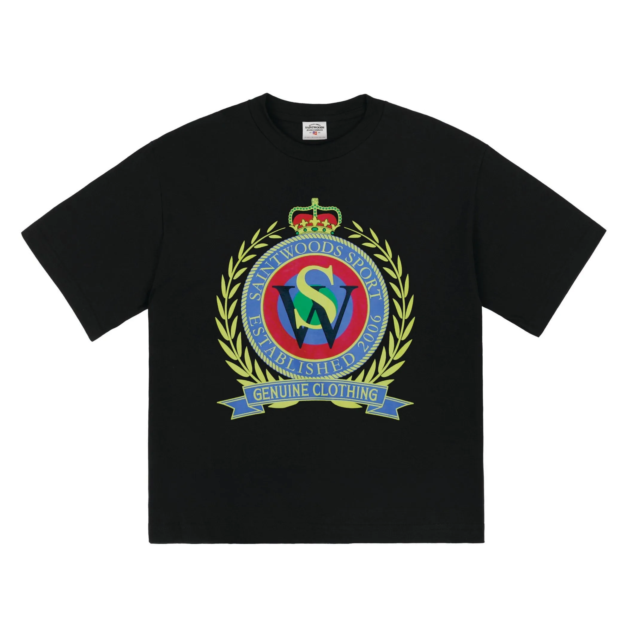 SW Crest Tee (Black) sold by Saintwoods
