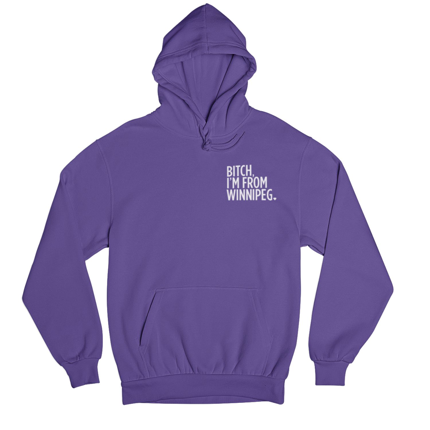 BIFW Hoodie | White on Purple sold by We Heart Winnipeg product image thumbnail 2