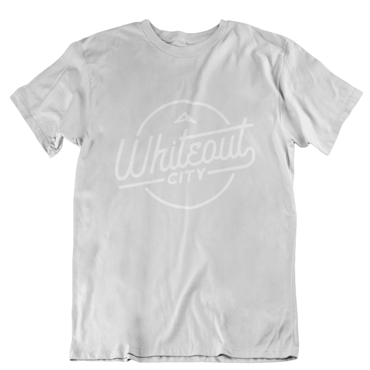 Whiteout City Classic Tee | White on White sold by We Heart Winnipeg