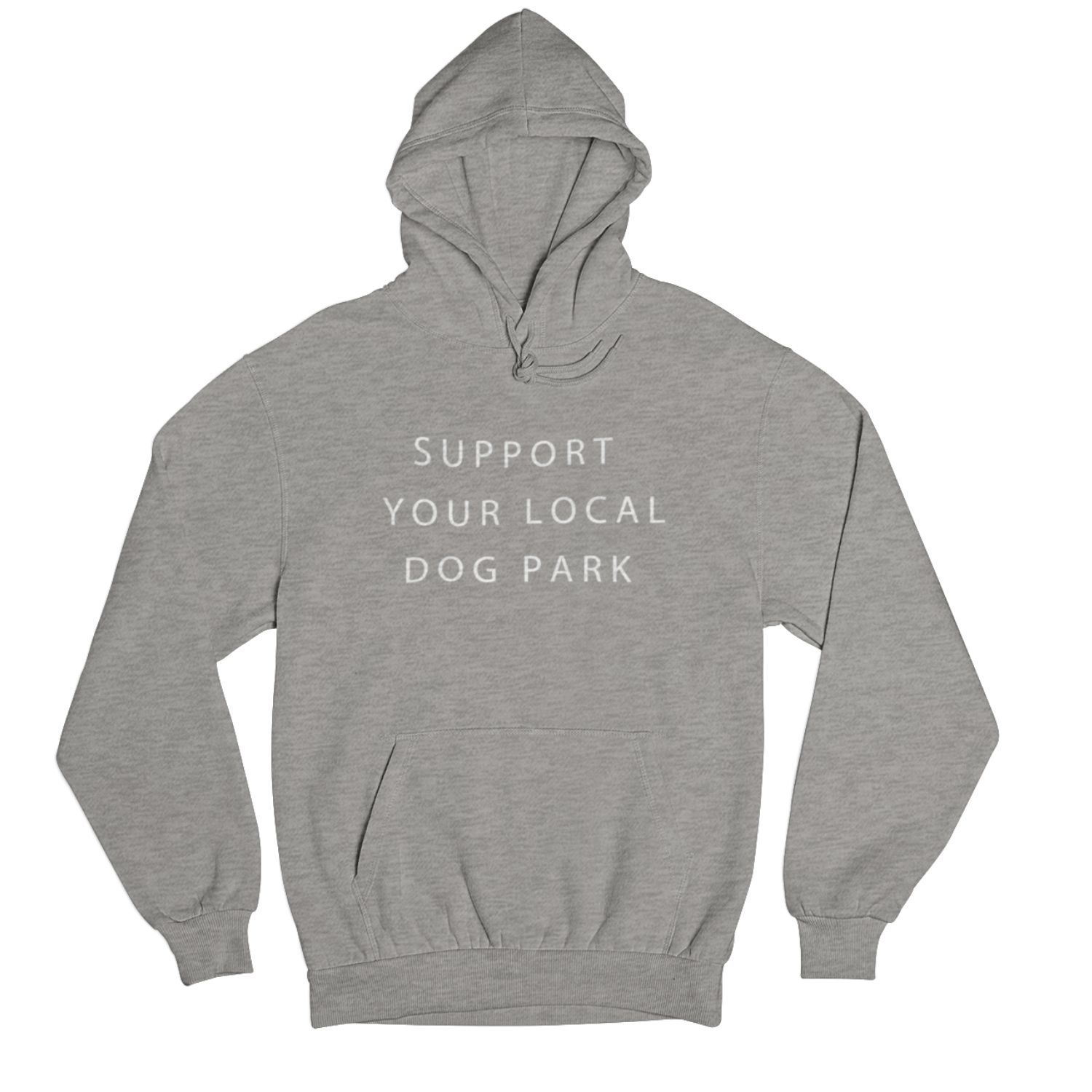 Support Your Local Dog Park Hoodie | Athletic Grey sold by We Heart Winnipeg