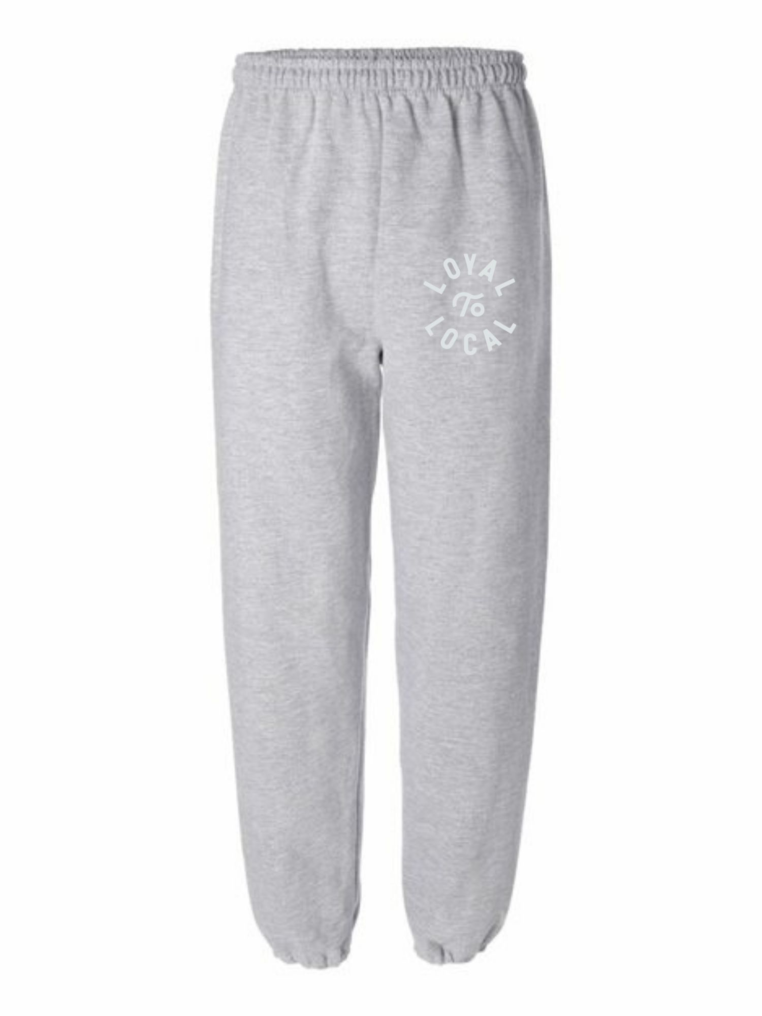Loyal To Local Sweatpants | Cool Grey on Athletic sold by We Heart Winnipeg