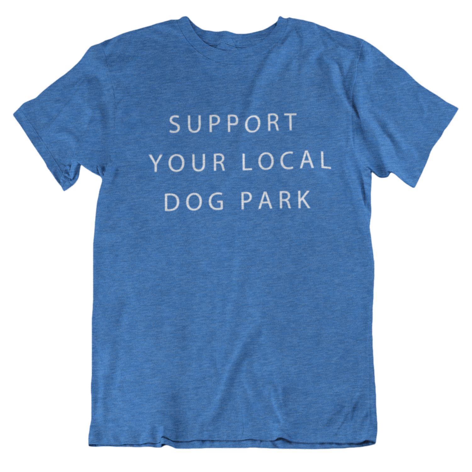 Support Your Local Dog Park Tee | Heather Royal sold by We Heart Winnipeg