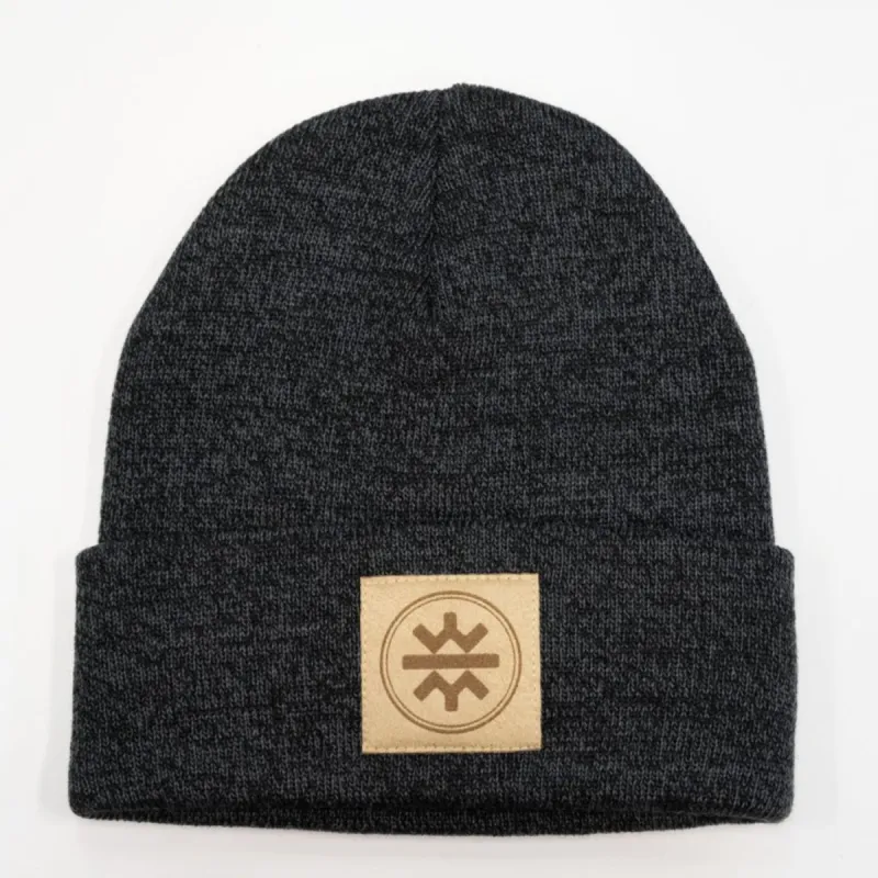 WHW x Tourism Winnipeg Toque | Sand on Charcoal sold by We Heart Winnipeg
