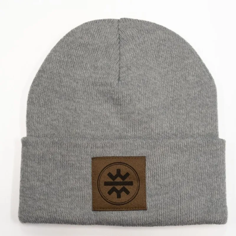 WHW x Tourism Winnipeg Toque | Espresso on Athletic Grey sold by We Heart Winnipeg