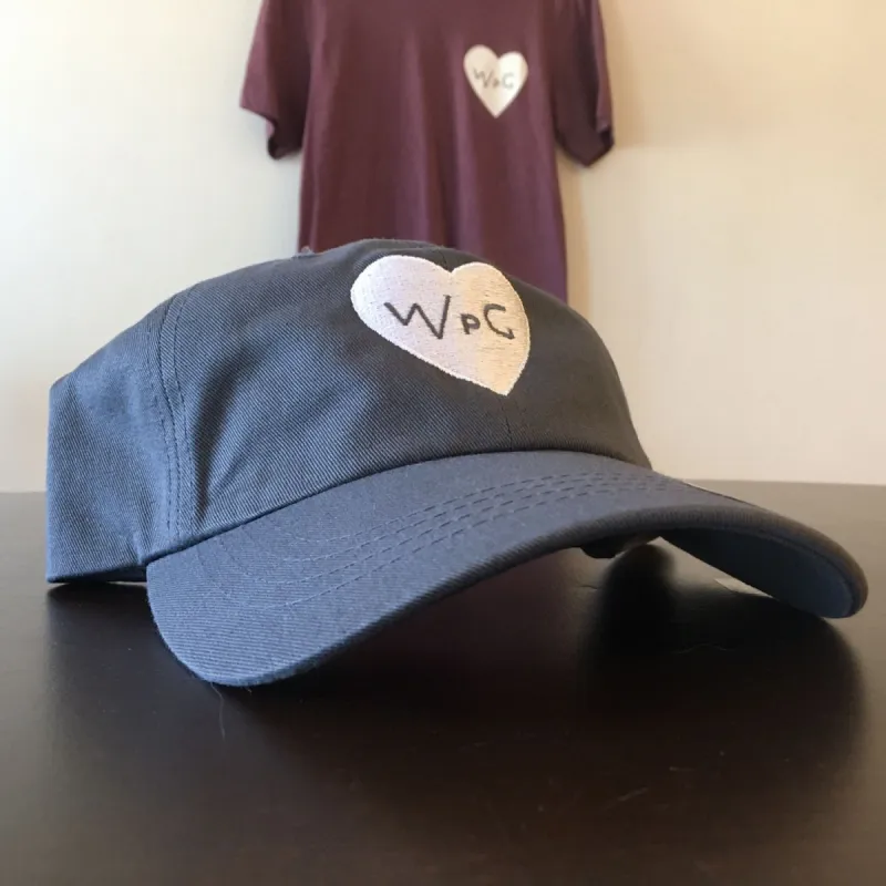 WPG Heart Dad Hat | White on Charcoal made by We Heart Winnipeg