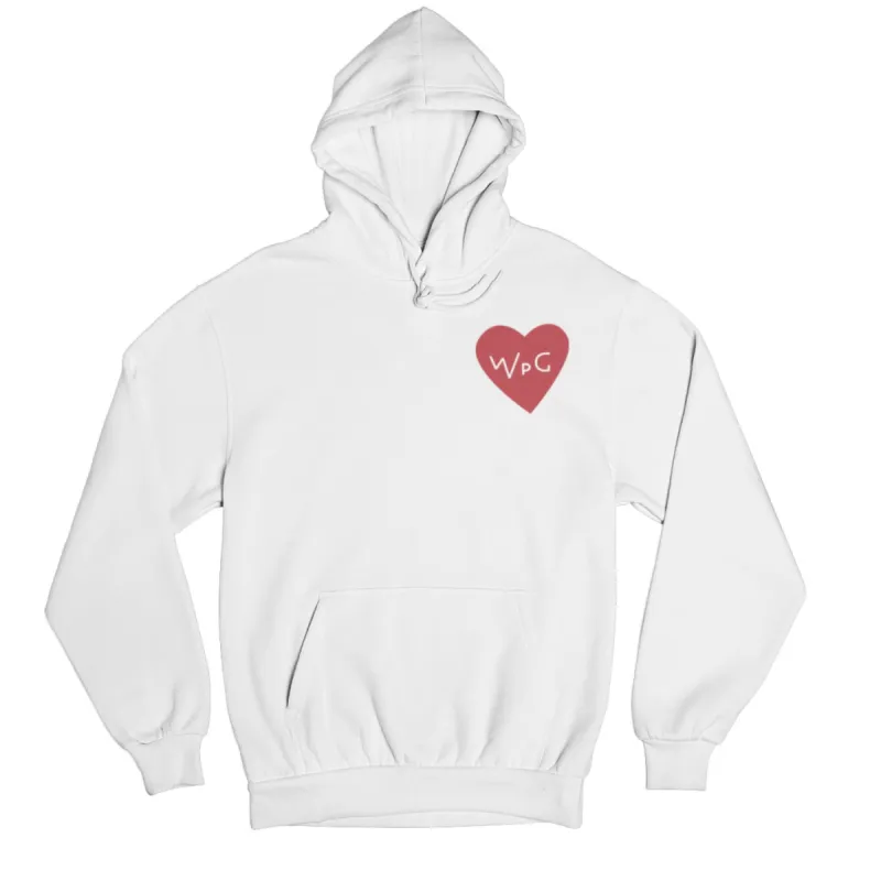WPG Heart Hoodie | Red on White sold by We Heart Winnipeg