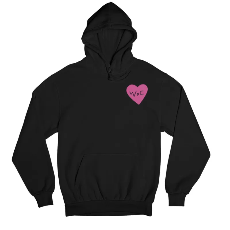 WPG Heart Hoodie | Pink on Black sold by We Heart Winnipeg