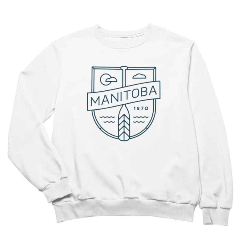 MB Cottage Crewneck | Navy on White sold by We Heart Winnipeg