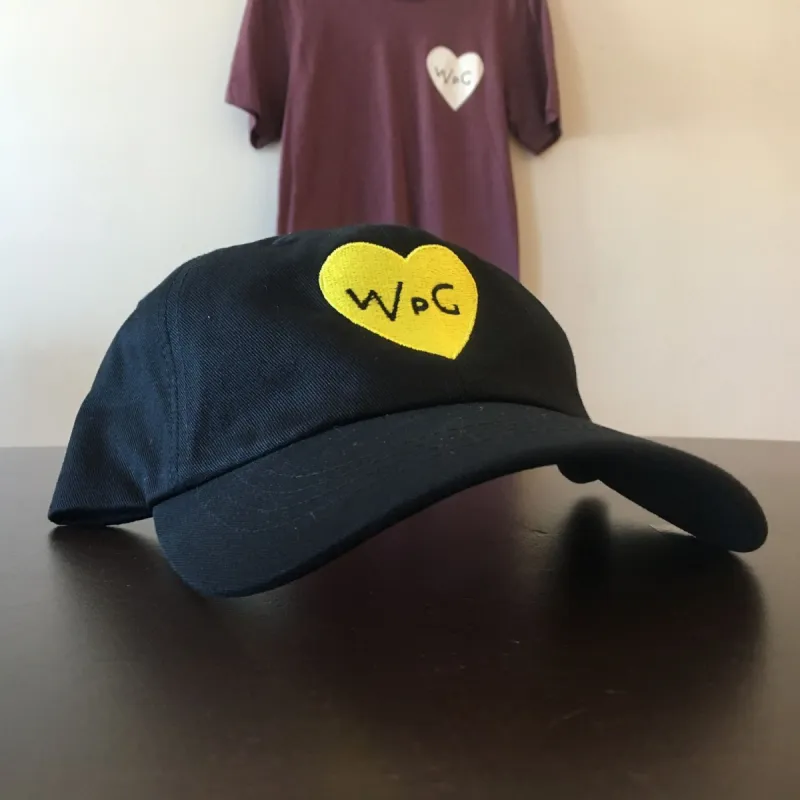 WPG Heart Dad Hat | Yellow on Black sold by We Heart Winnipeg